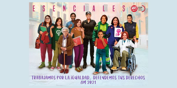#8M – Día Internacional de la Mujer – ESENCIALES. Trabajamos por la Igualdad. Defendemos tus derechos. #ESENCIALES #8M #8M2021 #8M – Día Internacional de la Mujer – ESENCIALES. Trabajamos por la Igualdad. Defendemos tus derechos. #ESENCIALES #8M #8M2021