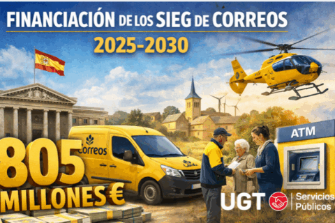 UGT valora la aprobación por el Consejo de Ministros de 805 millones para financiar los SIEG de Correos entre 2025 y 2030